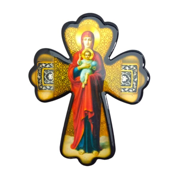 Cruce mica din ceramica, Sfanta Fecioara 2 - Cadou