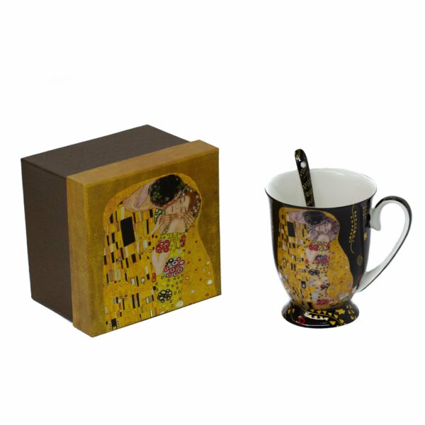 Cana ceai Gustav Klimt 25/26, neagra - Cadou
