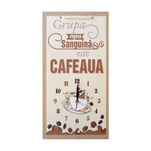 Ceas perete personalizat, Cafeaua - Cadou