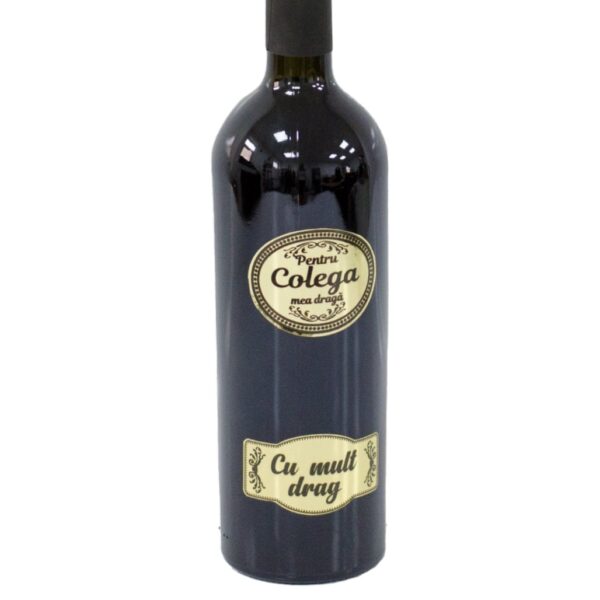 Vin personalizat 0,75L - Colega - Cadou