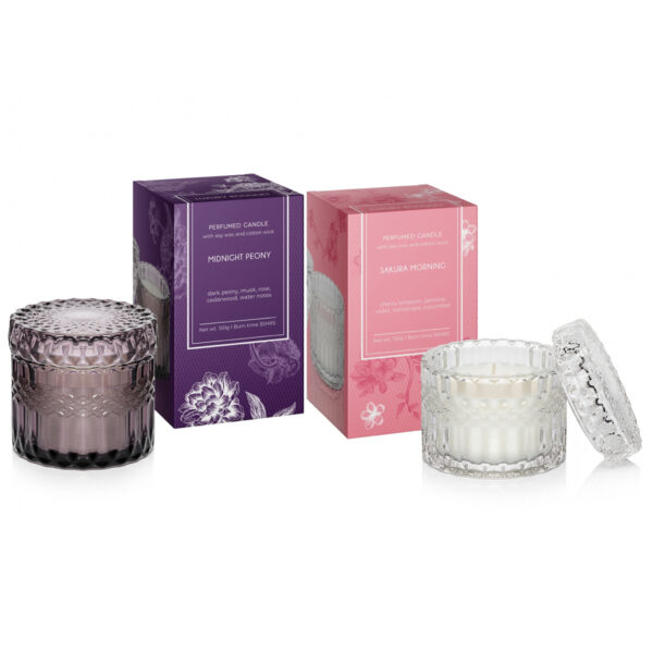 Lumanare parfumata in pahar de sticla, Bartek Candles, Luxury Bouquet, Sakura Morning - LUM 150 - Cadou