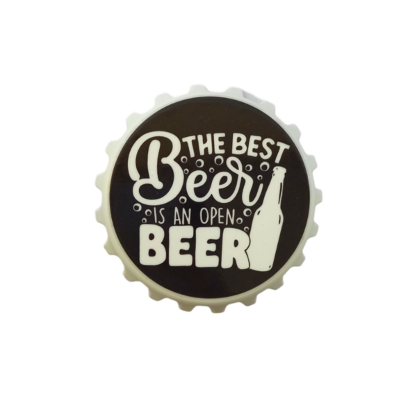 Desfacator sticla bere cu magnet, The best beer is an open beer - Cadou