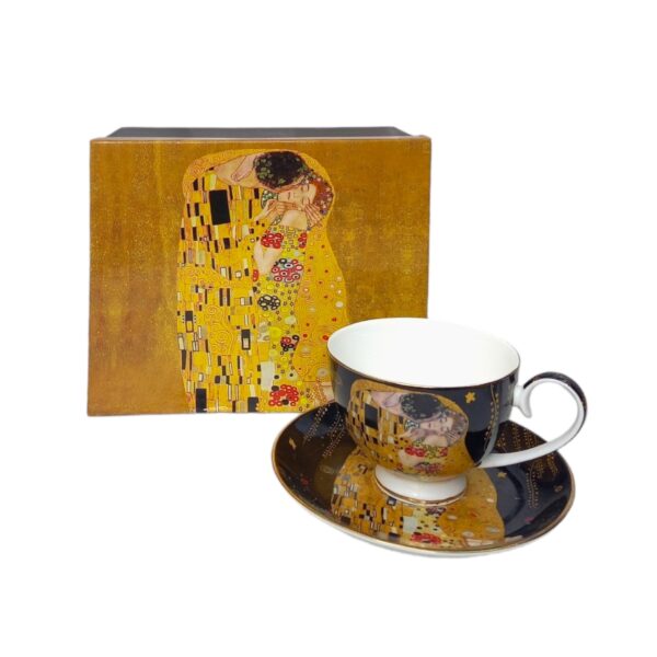 Set ceainic Gustav Klimt 13/14, neagra - Cadou