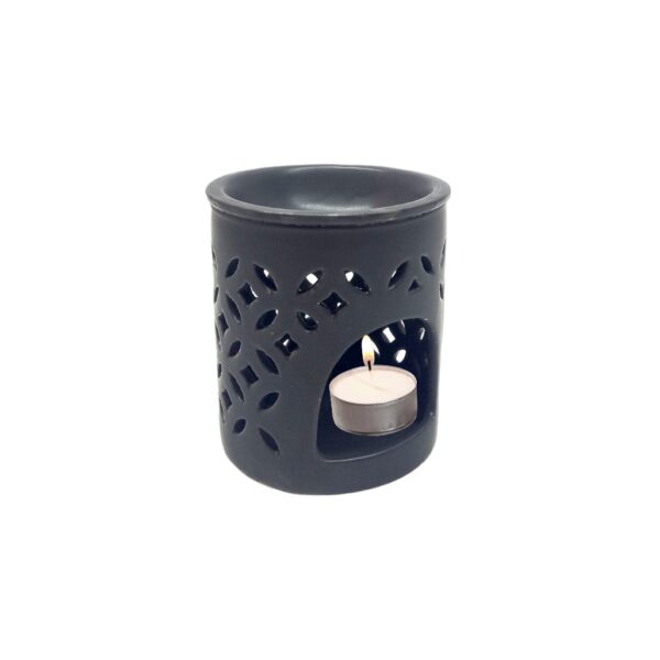 Candela ceramica, neagra - 177 - Cadou