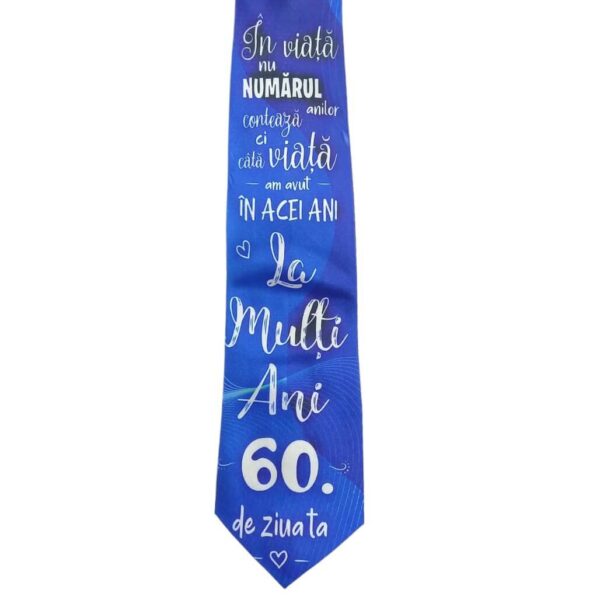 Cravata - La multi ani 60. de ziua ta - Cadou