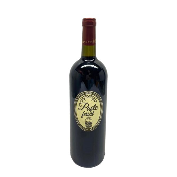 Vin personalizat 0,75L SGR - Paste fericit - Cadou