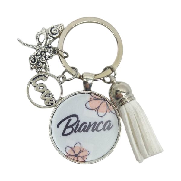Breloc personalizat cu nume - Bianca - Cadou