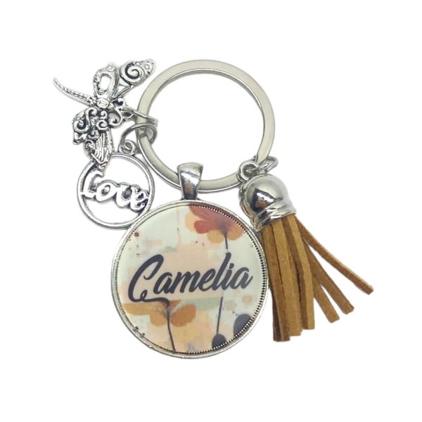 Breloc personalizat cu nume - Camelia - Cadou