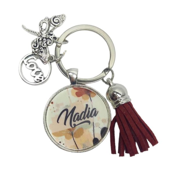 Breloc personalizat cu nume - Nadia - Cadou