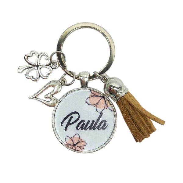 Breloc personalizat cu nume - Paula - Cadou
